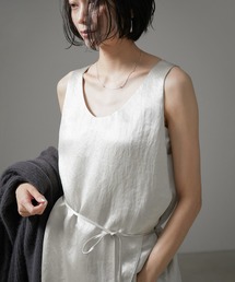 SALON adam et rope' | ブライトラップノースリーブプルオーバー【セットアップ対応】(Tシャツ/カットソー)