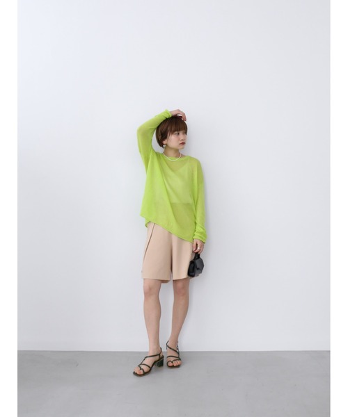 Katrin TOKYO(カトリーントーキョー)の「side button bermuda pants(その他パンツ・レディース・グレイッシュブルー/スモークピンク/ベージュ・FREE/XS)」の5枚目の写真