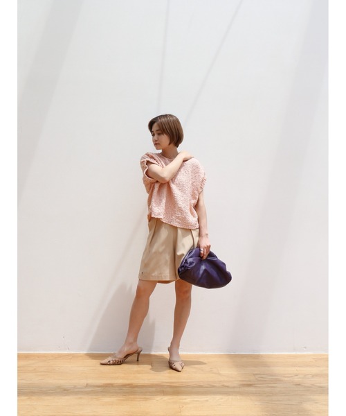 Katrin TOKYO(カトリーントーキョー)の「side button bermuda pants(その他パンツ・レディース・グレイッシュブルー/スモークピンク/ベージュ・FREE/XS)」の7枚目の写真