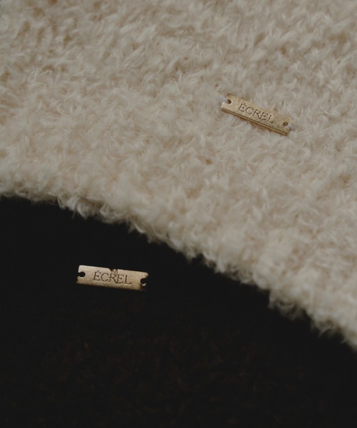 ECREL（エクレール）の「ブークレニットマフラー（マフラー・レディース・モカ/アイボリー・FREE）」の4枚目の写真