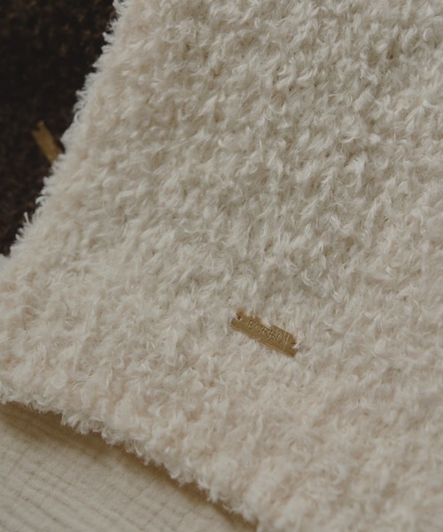 ECREL（エクレール）の「ブークレニットマフラー（マフラー・レディース・モカ/アイボリー・FREE）」の6枚目の写真