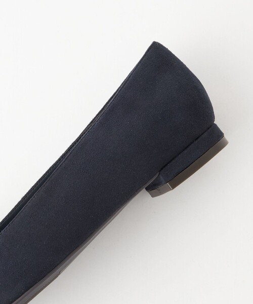 WEB限定】ポインテッド キルト フラットシューズ（1.5cmヒール) -撥水