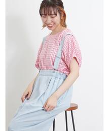 Samansa Mos2 | 袖口ギャザーTブラウス(シャツ/ブラウス)