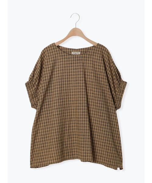 セール】袖口ギャザーTブラウス（シャツ/ブラウス）｜Samansa