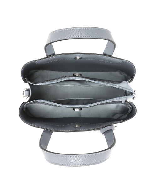 Ungrid（アングリッド）の「【Ungrid/アングリッド】カラーロゴ金具　キーハウス付き両アオリポケットハンドバッグ　ショルダーストラップ付（ハンドバッグ・レディース・グレイッシュベージュ/ブラック/アイボリー/グレー/ブルーグレー・FREE）」の20枚目の写真