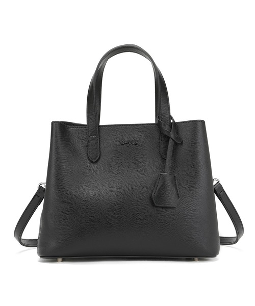 Ungrid（アングリッド）の「【Ungrid/アングリッド】カラーロゴ金具　キーハウス付き両アオリポケットハンドバッグ　ショルダーストラップ付（ハンドバッグ・レディース・グレイッシュベージュ/ブラック/アイボリー/グレー/ブルーグレー・FREE）」の8枚目の写真