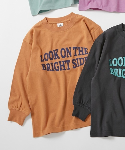 devirock(デビロック)の「綿100% デビラボ BIGシルエット プリント袖リブ 長袖Tシャツ(Tシャツ/カットソー・キッズ・グレー系その他/ピンク系その他/ブラック系その他2/ホワイト系その他/パープル系その他/パープル系その他2/ホワイト系その他3/ブラック系その他/オレンジ系その他/ホワイト系その他2/ブラック系その他3/グリーン系その他/グリーン系その他2/グレー系その他2/ブルー系その他/グレー系その他3・90cm/100cm/110cm/120cm/130cm/140cm/150cm/160cm)」の16枚目の写真