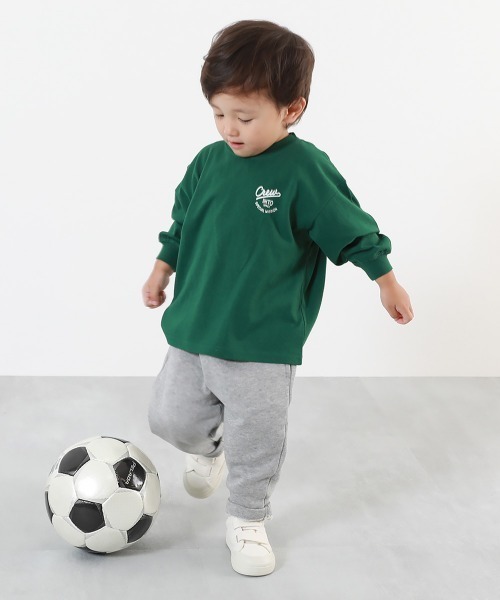 devirock(デビロック)の「綿100% デビラボ BIGシルエット プリント袖リブ 長袖Tシャツ(Tシャツ/カットソー・キッズ・グレー系その他/ピンク系その他/ブラック系その他2/ホワイト系その他/パープル系その他/パープル系その他2/ホワイト系その他3/ブラック系その他/オレンジ系その他/ホワイト系その他2/ブラック系その他3/グリーン系その他/グリーン系その他2/グレー系その他2/ブルー系その他/グレー系その他3・90cm/100cm/110cm/120cm/130cm/140cm/150cm/160cm)」の17枚目の写真