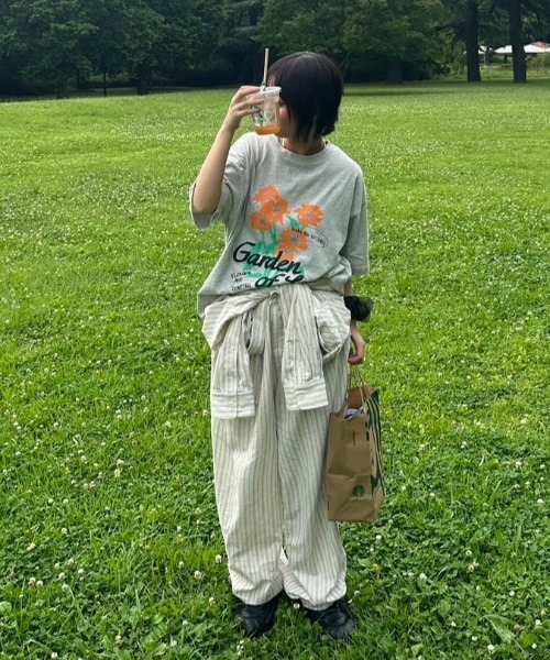 nemne store（ネンネストア）の「【低身長サイズあり】アソート柄カラーTシャツ（Tシャツ/カットソー・レディース・オートミール/ブルー/スミクロ/レッド/イエロー/グレー系その他/ブルー系その他/オフホワイト/レッド系その他・SMALL/MEDIUM）」の22枚目の写真