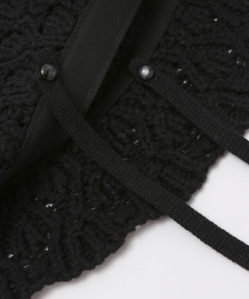 JEANASIS（ジーナシス）の「ニットクロシェHAT/138728（ハット・レディース・ブラック/アイボリー・FREE）」の13枚目の写真