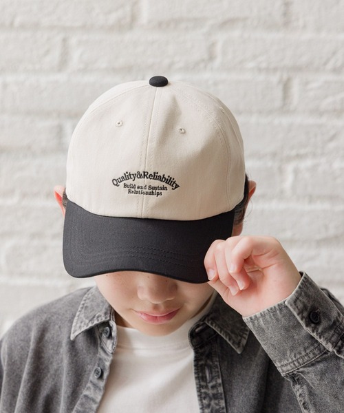 GLOBAL WORK（グローバルワーク）の「洗える抗菌/アソートCAP/135896（キャップ・キッズ・ベージュ/ブラック/ブルー系その他/ブラック系その他/ホワイト系1・MEDIUM/LARGE）」の2枚目の写真