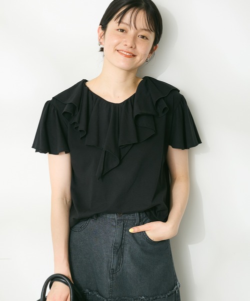 gommeフリルTEE gomme tシャツ 24/-天竺 フリルT レディース メンズ : ZOZOTOWN