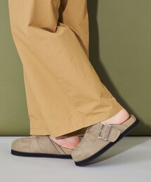 CITEN | <CITEN> スウェードライク ビッグバックル サボ(サンダル)