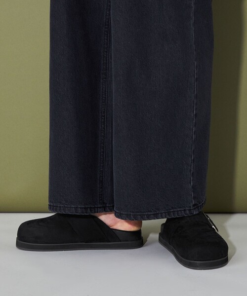 CITEN(シテン)の「<CITEN> スウェードライク ビッグバックル サボ(サンダル・レディース・ベージュ/ブラック・S/M/L)」の15枚目の写真