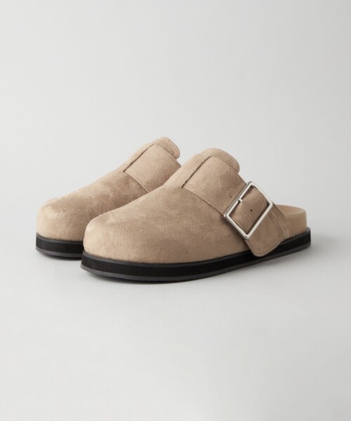 CITEN(シテン)の「<CITEN> スウェードライク ビッグバックル サボ(サンダル・レディース・ベージュ/ブラック・S/M/L)」の9枚目の写真