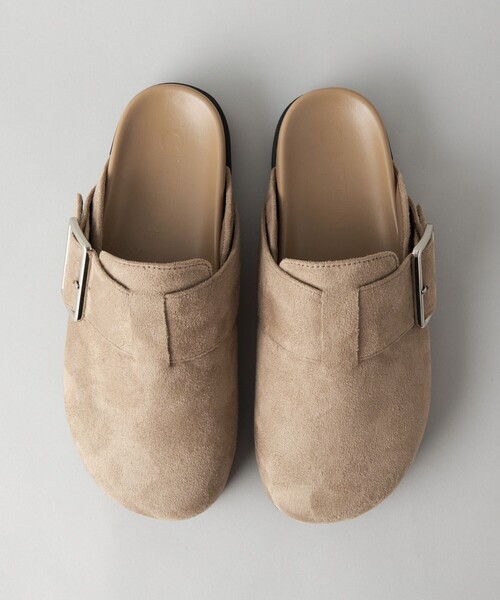 CITEN(シテン)の「<CITEN> スウェードライク ビッグバックル サボ(サンダル・レディース・ベージュ/ブラック・S/M/L)」の19枚目の写真