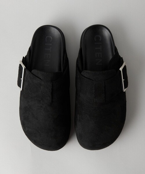 CITEN(シテン)の「<CITEN> スウェードライク ビッグバックル サボ(サンダル・レディース・ベージュ/ブラック・S/M/L)」の13枚目の写真