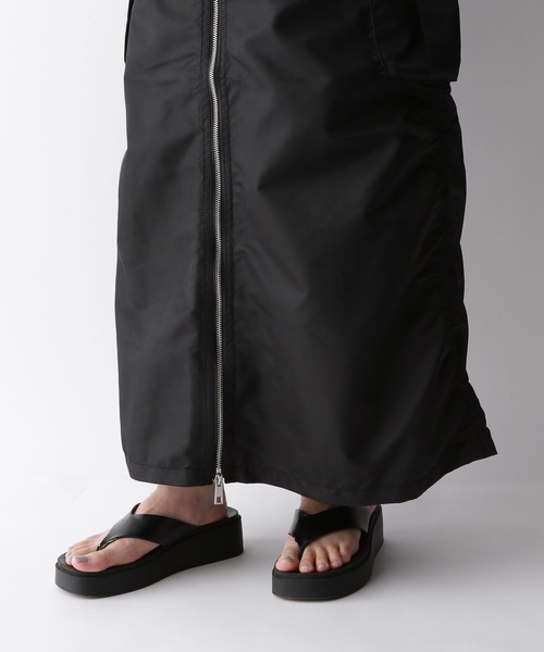 RAGEBLUE（レイジブルー）の「2WAY/Wジップミリタリーカーゴスカート（スカート・レディース・ブラック/オリーブ・FREE）」の22枚目の写真