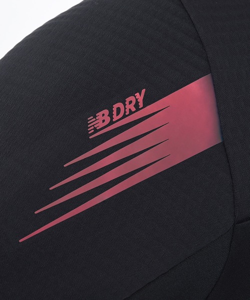 NEW BALANCE(ニューバランス)の「Black Out Collection ジャージハーフジップトップ裏微起毛(ジャージ・メンズ・ブラック/チャコールグレー・SMALL/MEDIUM/LARGE/X-LARGE/XX-LARGE/XXX-LARGE)」の6枚目の写真