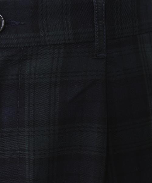 coen（コーエン）の「タックフレアパンツ（その他パンツ・レディース・グレー/ネイビー/チェック・MEDIUM/LARGE）」の13枚目の写真