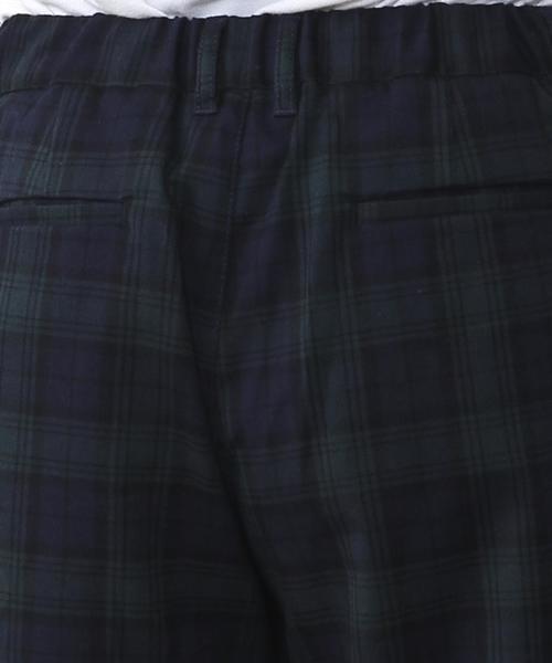 coen（コーエン）の「タックフレアパンツ（その他パンツ・レディース・グレー/ネイビー/チェック・MEDIUM/LARGE）」の14枚目の写真