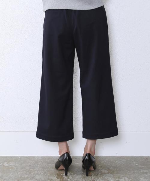 coen（コーエン）の「タックフレアパンツ（その他パンツ・レディース・グレー/ネイビー/チェック・MEDIUM/LARGE）」の17枚目の写真