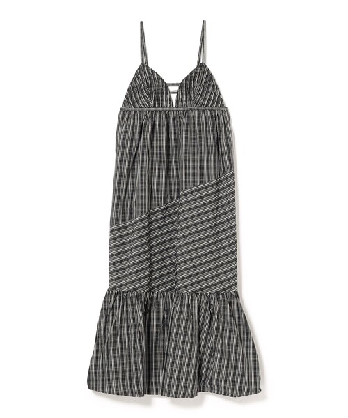 Ray BEAMS(レイビームス)の「チェック ティアード キャミ ワンピース(ワンピース・レディース・ブラック/オリーブ・ONE SIZE)」の17枚目の写真