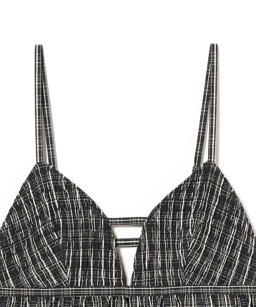 Ray BEAMS(レイビームス)の「チェック ティアード キャミ ワンピース(ワンピース・レディース・ブラック/オリーブ・ONE SIZE)」の18枚目の写真