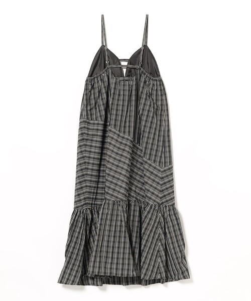 Ray BEAMS(レイビームス)の「チェック ティアード キャミ ワンピース(ワンピース・レディース・ブラック/オリーブ・ONE SIZE)」の21枚目の写真
