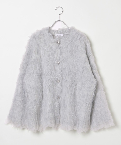 LEPSIM(レプシィム)の「5ゲージカール起毛カーディガン 137517(カーディガン/ボレロ・レディース・グレー/ライム/ブルー・FREE)」の17枚目の写真