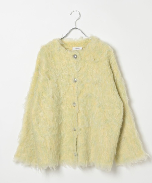 LEPSIM(レプシィム)の「5ゲージカール起毛カーディガン 137517(カーディガン/ボレロ・レディース・グレー/ライム/ブルー・FREE)」の12枚目の写真