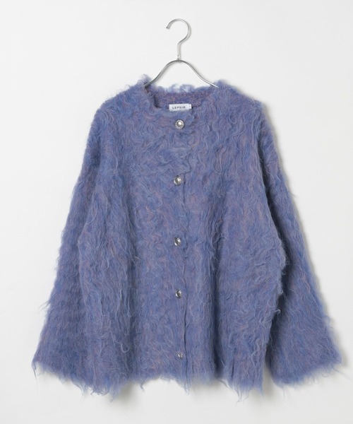 LEPSIM(レプシィム)の「5ゲージカール起毛カーディガン 137517(カーディガン/ボレロ・レディース・グレー/ライム/ブルー・FREE)」の13枚目の写真