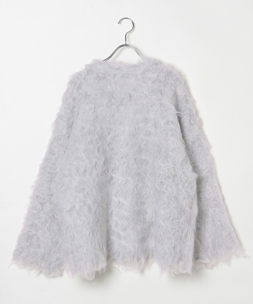 LEPSIM(レプシィム)の「5ゲージカール起毛カーディガン 137517(カーディガン/ボレロ・レディース・グレー/ライム/ブルー・FREE)」の14枚目の写真