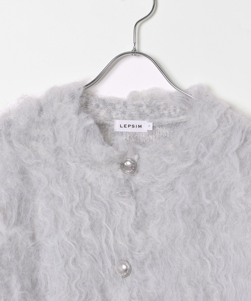 LEPSIM(レプシィム)の「5ゲージカール起毛カーディガン 137517(カーディガン/ボレロ・レディース・グレー/ライム/ブルー・FREE)」の15枚目の写真