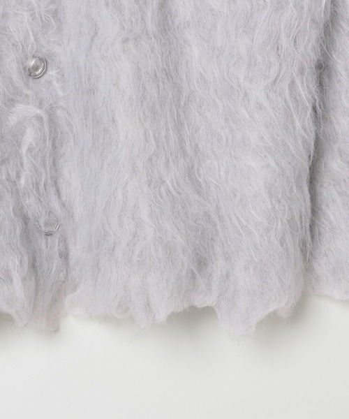 LEPSIM(レプシィム)の「5ゲージカール起毛カーディガン 137517(カーディガン/ボレロ・レディース・グレー/ライム/ブルー・FREE)」の8枚目の写真