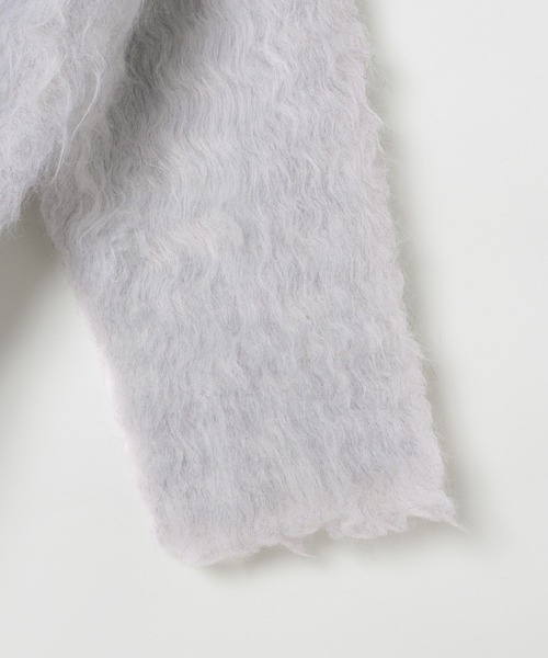 LEPSIM(レプシィム)の「5ゲージカール起毛カーディガン 137517(カーディガン/ボレロ・レディース・グレー/ライム/ブルー・FREE)」の9枚目の写真