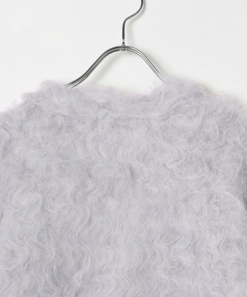 LEPSIM(レプシィム)の「5ゲージカール起毛カーディガン 137517(カーディガン/ボレロ・レディース・グレー/ライム/ブルー・FREE)」の10枚目の写真