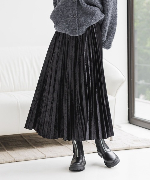 mysty woman（ミスティウーマン）の「クラッシュベロアプリーツ