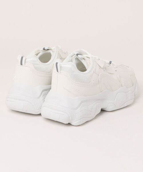 shoes365(シューズスリーシックスファイヴ)の「【shoes365】パッチワーク凹凸感厚底スニーカー(スニーカー・メンズ・ブラック/グレー/ベージュ/ホワイト・24.5cm/25.0cm/25.5cm/26.0cm/26.5cm/27.0cm)」の5枚目の写真