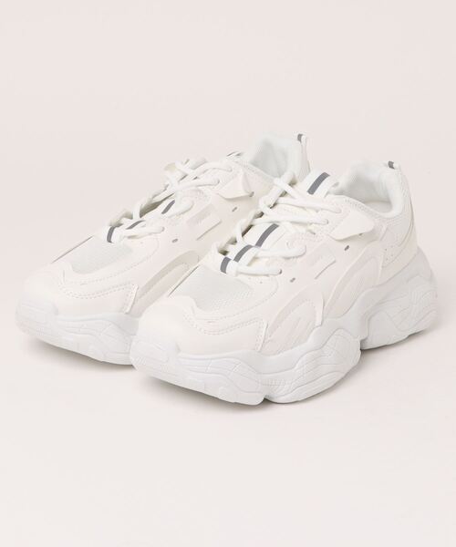 shoes365(シューズスリーシックスファイヴ)の「【shoes365】パッチワーク凹凸感厚底スニーカー(スニーカー・メンズ・ブラック/グレー/ベージュ/ホワイト・24.5cm/25.0cm/25.5cm/26.0cm/26.5cm/27.0cm)」の14枚目の写真