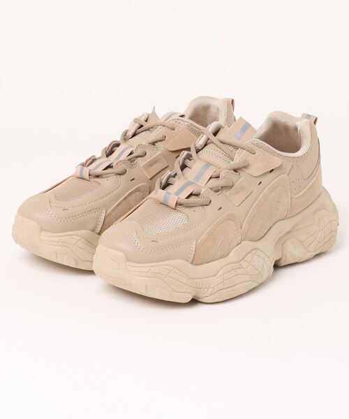 shoes365(シューズスリーシックスファイヴ)の「【shoes365】パッチワーク凹凸感厚底スニーカー(スニーカー・メンズ・ブラック/グレー/ベージュ/ホワイト・24.5cm/25.0cm/25.5cm/26.0cm/26.5cm/27.0cm)」の17枚目の写真