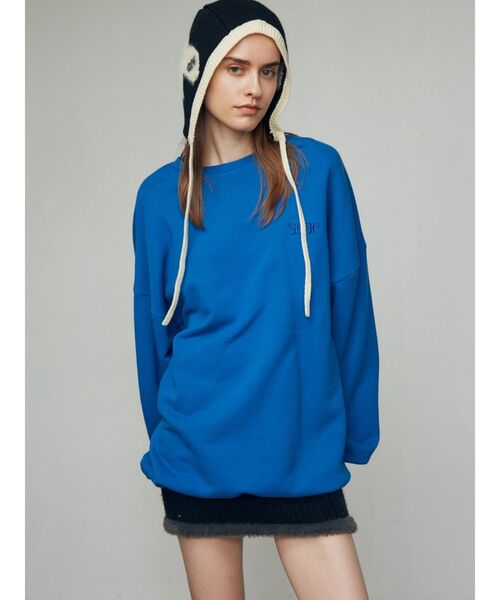 EMODA(エモダ)の「【WEB限定】オーバールーズロゴプルオーバー(スウェット・レディース・ブラック/グレー/ブルー/レッド・FREE)」の19枚目の写真