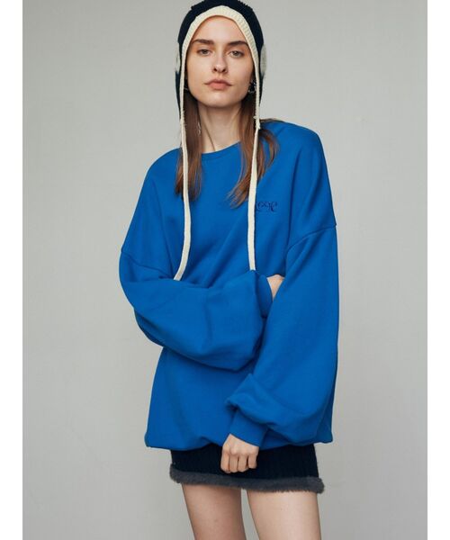 EMODA(エモダ)の「【WEB限定】オーバールーズロゴプルオーバー(スウェット・レディース・ブラック/グレー/ブルー/レッド・FREE)」の20枚目の写真