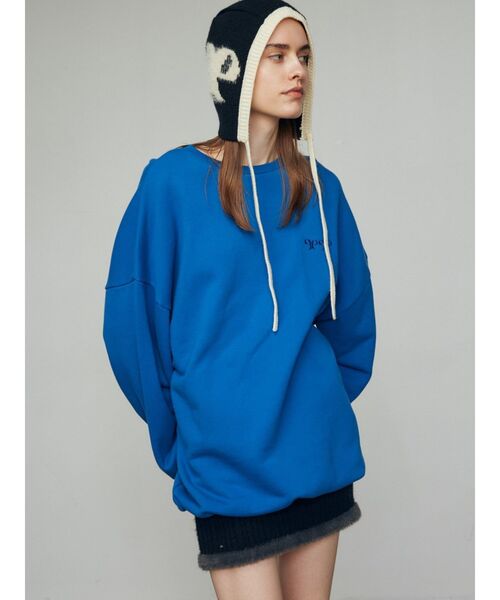 EMODA(エモダ)の「【WEB限定】オーバールーズロゴプルオーバー(スウェット・レディース・ブラック/グレー/ブルー/レッド・FREE)」の21枚目の写真