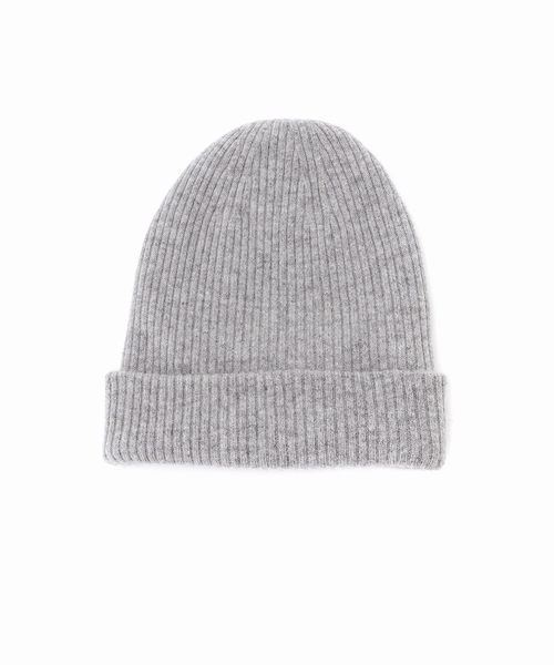 Spick & Span（スピックアンドスパン）の「カシミヤニット帽（ニットキャップ/ビーニー・レディース・イエロー/グレー・FREE）」の14枚目の写真