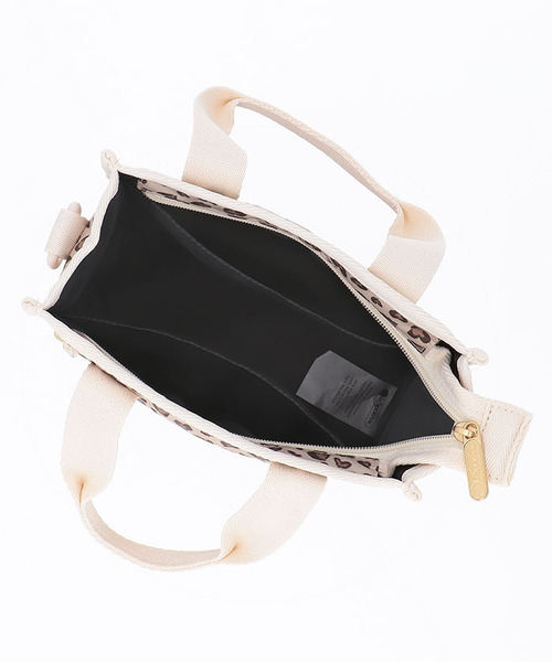 MINI N/S TOTE ラテハートレオパード（ショルダーバッグ
