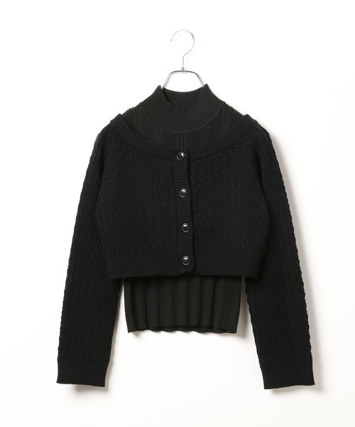 セール】ノースリーブ カーディガンニットアンサンブル（ニット