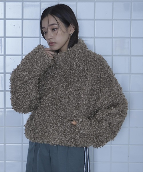 プードルファーショートブルゾン（ブルゾン）｜miette（ミエット）