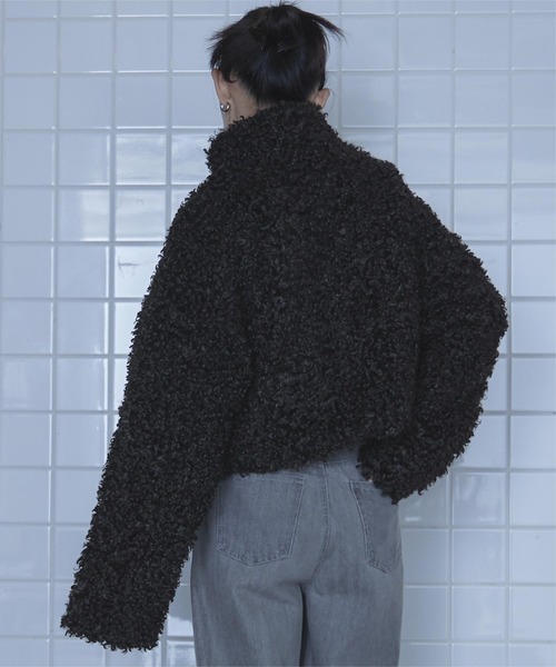 プードルファーショートブルゾン（ブルゾン）｜miette（ミエット）