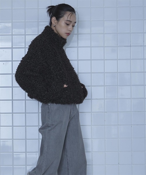 プードルファーショートブルゾン（ブルゾン）｜miette（ミエット）